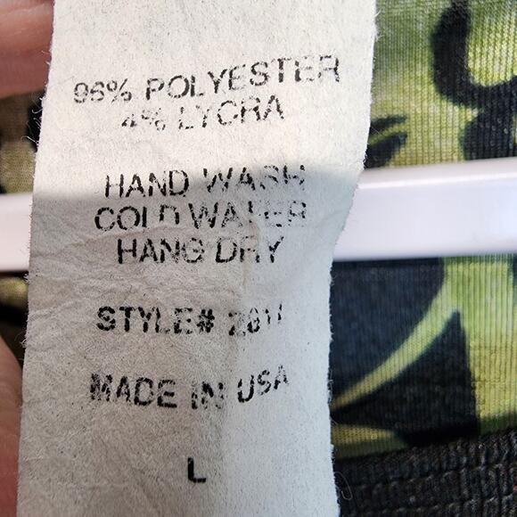 Vintage Dark Romantic Shift Dress Size L Black Red Very Stretchy Slinky Knit - Picture 9 of 9